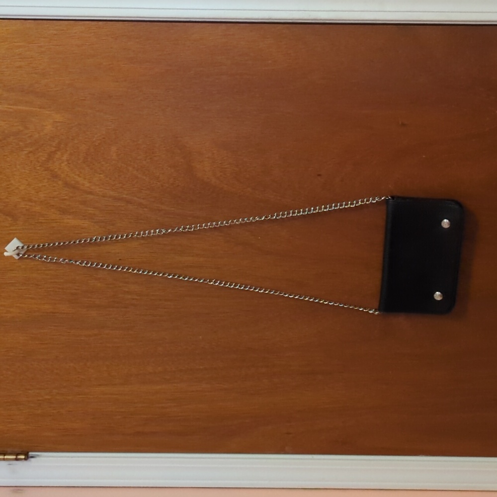 Longchamp Black Chain Strap Crossbody Purse